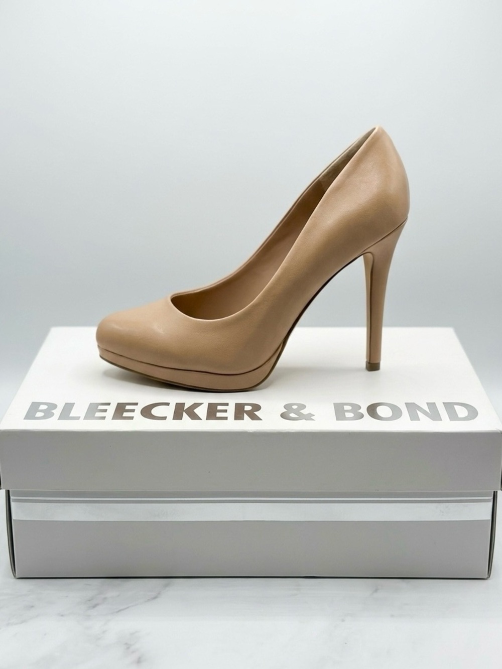 Bleecker & Bond Tan High Heel Pump